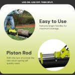 Sun Joe 10 Ton Hydraulic Log Splitter - Green