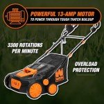 WEN 15-Inch 13-Amp Electric Dethatcher and Scarifier