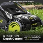 Sun Joe 15-Inch Electric Lawn Dethatcher & Scarifier