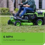 Greenworks 60V 30" Lawn Tractor with Charger