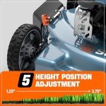 SENIX 20" Gas Lawn Mower with Height Adjustment