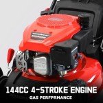 PowerSmart 18-Inch Gas Lawn Mower with 3-in-1 Feature