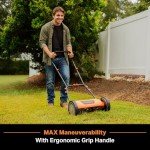 LawnMaster 14-Inch Push Reel Mower with 5 Blades