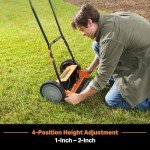 LawnMaster 14-Inch Push Reel Mower with 5 Blades