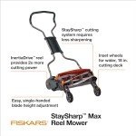 Fiskars 18" Manual Push Reel Lawn Mower