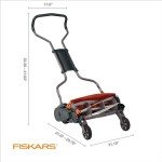 Fiskars 18" Manual Push Reel Lawn Mower