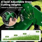 Goplus 14-Inch Manual Push Lawn Mower
