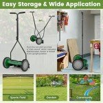Goplus 14-Inch Manual Push Lawn Mower