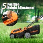 LawnMaster 15-Inch Electric Corded Lawn Mower 11AMP