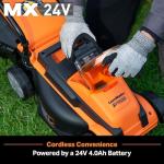 LawnMaster CLM2413A Cordless 13-Inch Lawn Mower 24V