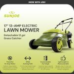 Sun Joe Mow Joe 17-Inch Electric Lawn Mower