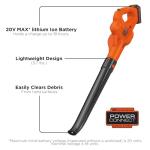 BLACK+DECKER 20V MAX Cordless Leaf Blower