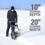 Greenworks 80V 20” Cordless Brushless Snow Blower