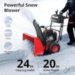 PowerSmart 24-Inch Self-Propelled Gas Snow Blower