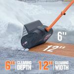 Litheli Cordless Electric Snow Shovel with Battery
