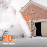 Litheli Cordless Electric Snow Shovel with Battery