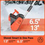 Voltask 24V Cordless Snow Shovel with Battery