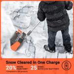 Voltask 24V Cordless Snow Shovel with Battery