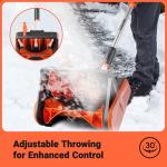 Voltask 24V Cordless Snow Shovel with Battery