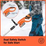 Voltask 24V Cordless Snow Shovel with Battery