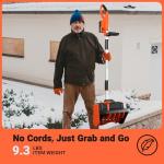 Voltask 24V Cordless Snow Shovel with Battery