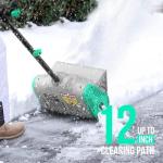 Litheli 20V Cordless Snow Shovel with Battery