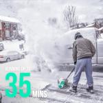 Litheli 20V Cordless Snow Shovel with Battery