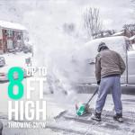 Litheli 20V Cordless Snow Shovel with Battery