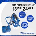 Snow Joe 24V Cordless Electric Snow Shovel Kit
