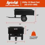 Agri-Fab 750lb Utility Tow Cart, Black