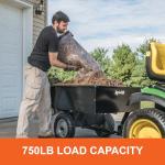 Agri-Fab 750lb Utility Tow Cart, Black