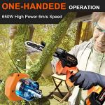 6-Inch Cordless Mini Chainsaw for Outdoor Cutting