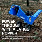 Landworks Gas Powered Wood Chipper Shredder Mulcher