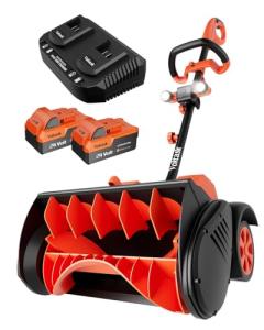 VOLTASK Cordless 48V Snow Shovel with Wheels