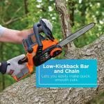 BLACK+DECKER 20V MAX Cordless Chainsaw Kit, 10 inch