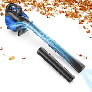 Wild Badger Cordless Leaf Blower - Powerful 26cc Engine