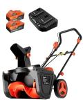 VOLTASK 48V Cordless 20-Inch Electric Snow Blower