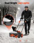 VOLTASK 48V Cordless 20-Inch Electric Snow Blower