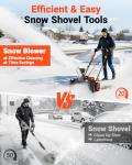 VOLTASK 48V Cordless 20-Inch Electric Snow Blower