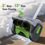 Cordless 20V Snow Shovel for Easy Snow Removal