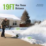 Cordless 20V Snow Shovel for Easy Snow Removal