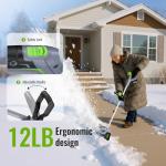 Cordless 20V Snow Shovel for Easy Snow Removal
