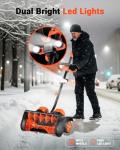 VOLTASK Cordless 48V Snow Shovel with Wheels