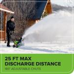 Greenworks 40V 16" Cordless Snow Blower with Battery