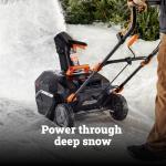 Worx 40V 20" Cordless Snow Blower with Batteries