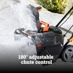 Worx 40V 20" Cordless Snow Blower with Batteries