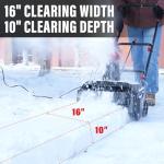 MZK 16-Inch Electric Snow Blower with 20ft Throw
