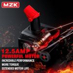 MZK 16-Inch Electric Snow Blower with 20ft Throw