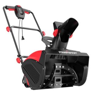 PowerSmart 18-Inch Electric Snow Blower, 15-Amp