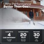 Greenworks 80V 20” Cordless Brushless Snow Blower